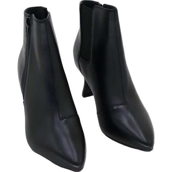 Clarks Kataleyna Glow Pointed Toe Ankle Boots Black Leather Women's US 7M - Picture 1 of 6